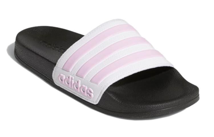 Kids' Adidas ADILETTE SHOWER Quick Dry Slippers Black Pink White FY8843