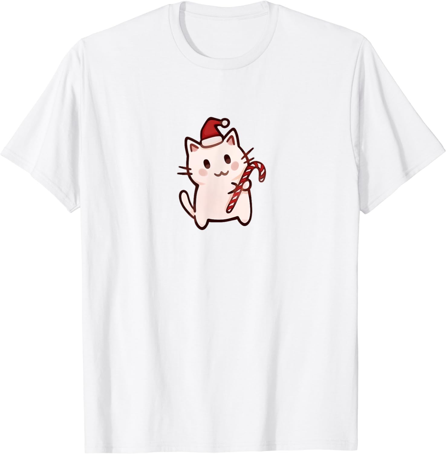 

Милая кавайная футболка Y2K Coquette Christmas Cat Kawaii Y2k Одежда Топы Рубашки для женщин Унисекс Винтажная одежда Ropa De Mujer XXXL белый
