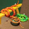 Creative snake plush toy cartoon snake doll prank funny children python doll small fake snake pocket snake 75CM