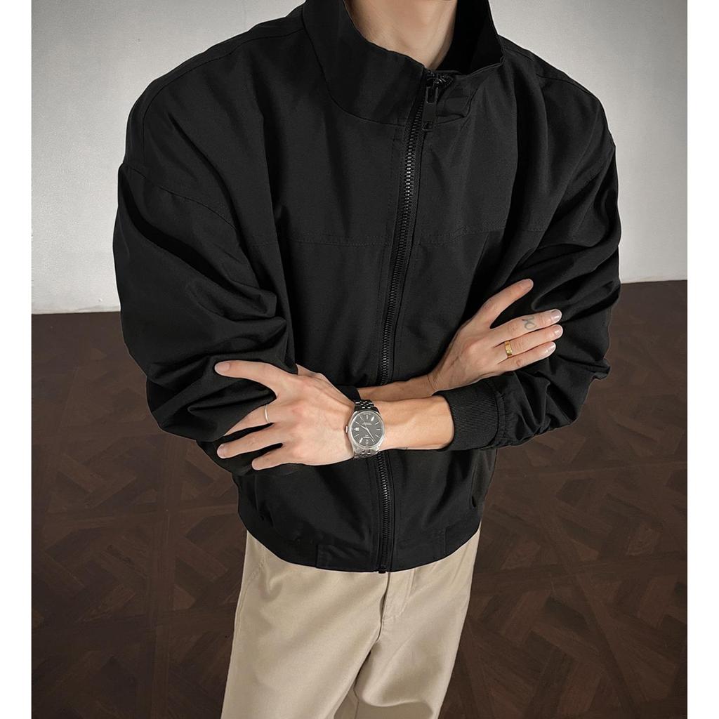 Veste de travail américaine Coach pour homme: Marque Tendance Automne, Style High Street, Top Sport à Col Montant