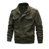 Spring and Autumn Cotton Jacket Jacket Washed Cotton Military Outdoor Jacket Plus Size
