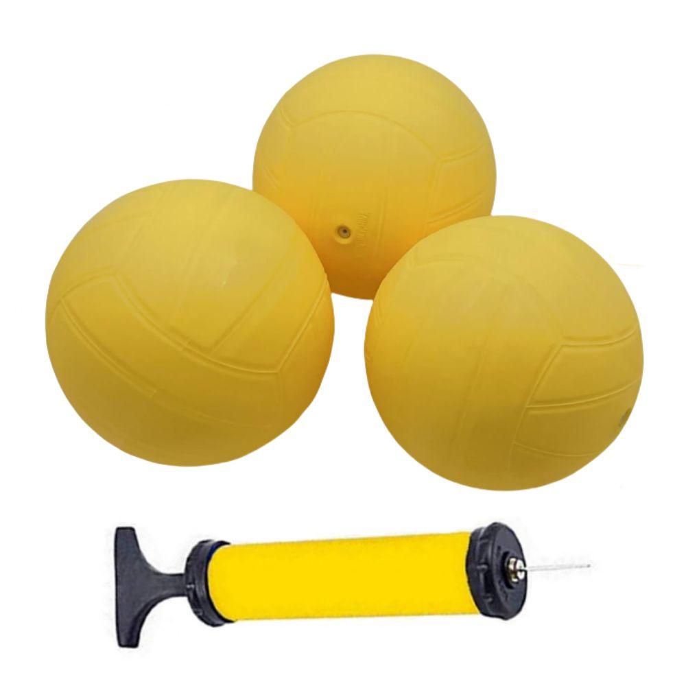 With Pump Round Net Ball Strong Bounce Mini Volleyball Team Sports Spike Game Ball  Outdoor Sports