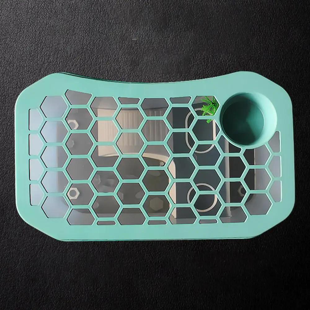 Reptile Vivarium Box Turtle Tortoise With Basking Area And Lid Water Turtle Tank Turtle Habitat Baby Turtle Tank For Reptiles