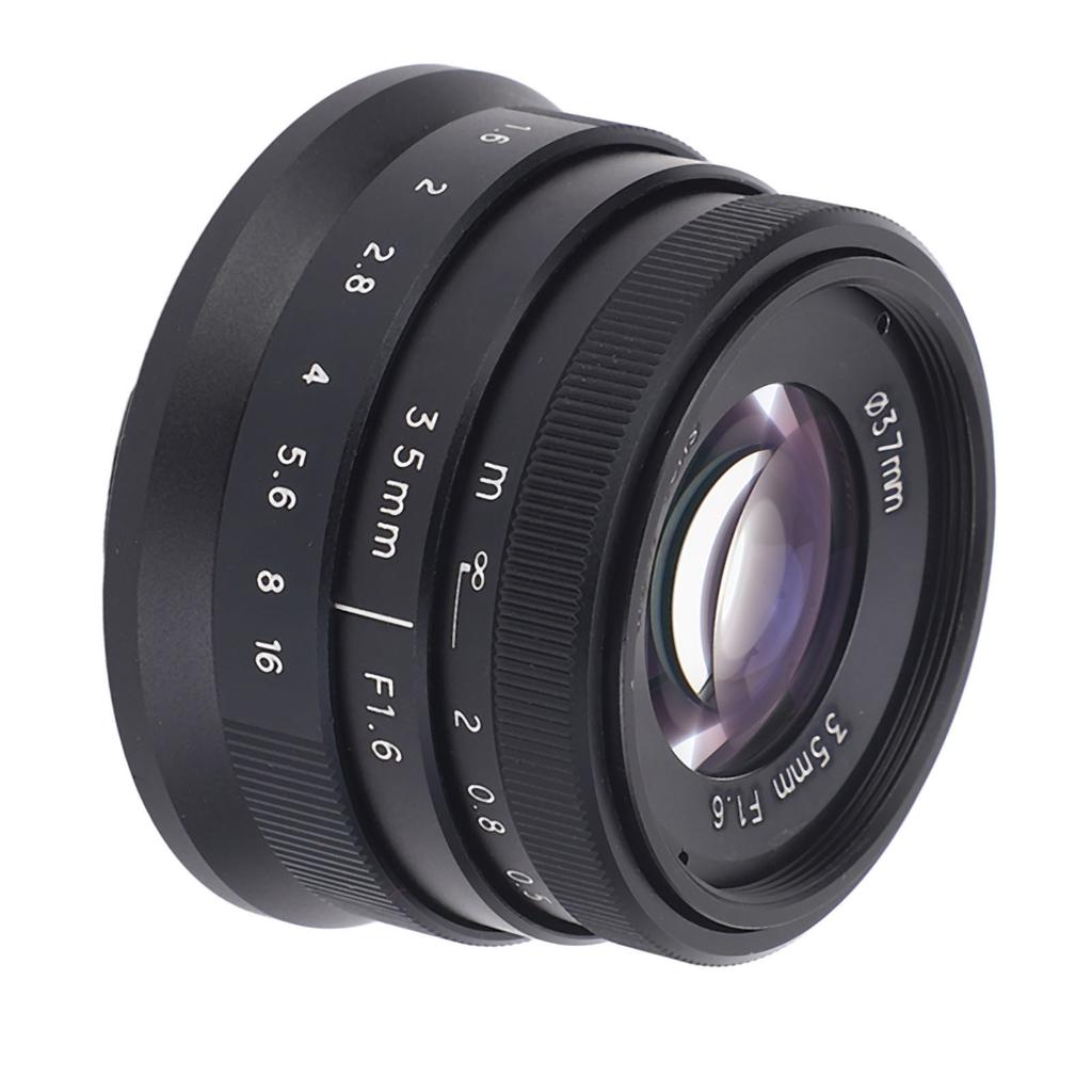 35mm F1.6 Große Blende Porträtobjektiv Manuelles Fokussieren Festes Optisches Glas FX-Bajonett Kameraobjektiv für FujiFilm XH1 XA5 XT10
