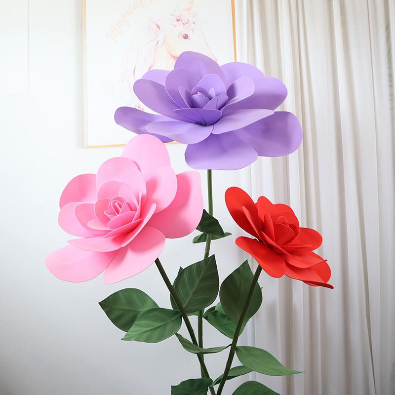 30/40cm Künstliche Pfingstrose Hochzeitsfeier Große Blumen-Show-Requisiten DIY-Fälschung Blumen Hochzeitsfenster Hintergrundwand Dekoration