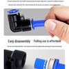 Pneumatic Quick Connect Right Angle 90° Elbow Hose Coupling PV-4/6/8/10/12/14/16