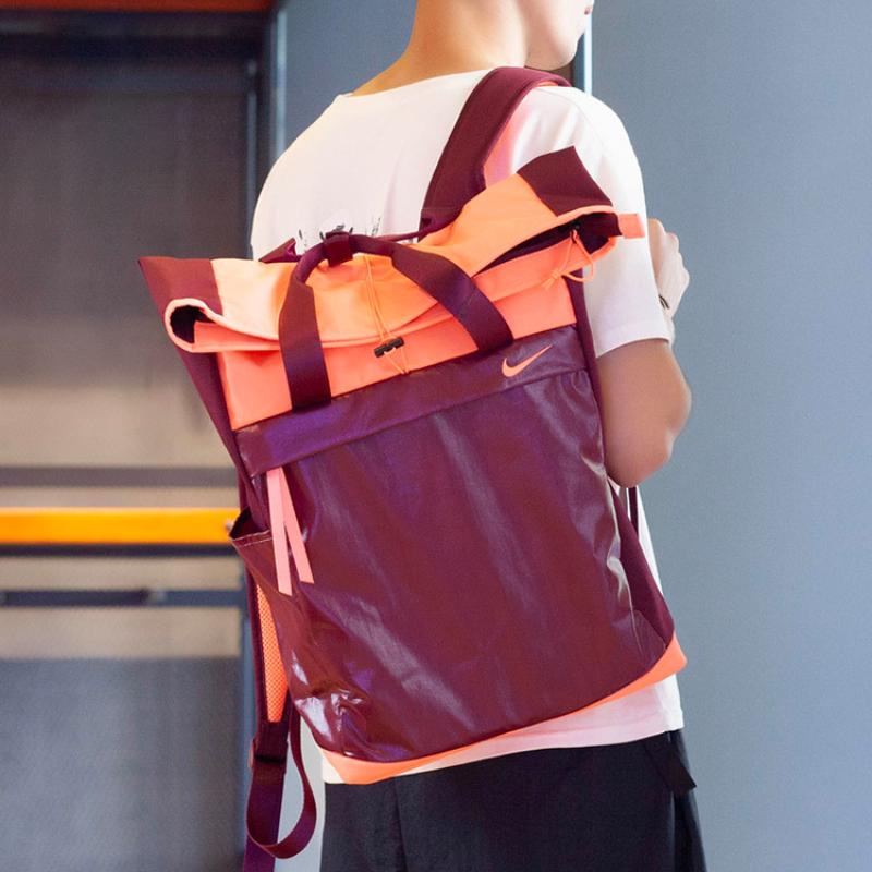 Nike Polyester Training Backpack Unisex Dark Red Casual BA6173-638