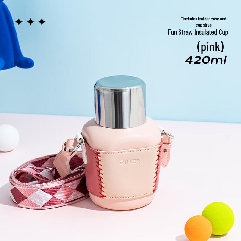 Diller 316 Stainless Steel Dual-Drink Wide Mouth Insulated Water Bottle