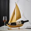 Ferro Battuto Barca a Vela Portabottiglie Vino Rosso Regalo Inaugurazione Casa Luce Lusso High-end Armadio Vino Mobile TV Accessori Casa Decorazione Soggiorno Ornamento