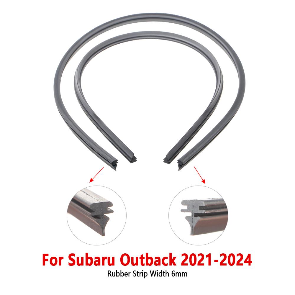 For Subaru Outback 2021 2022 2023 2024 Wiper Refill Rubber Strip Car Wiper Accessories 1Pair