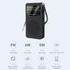 Pocket Sized Radio FM AM SW Reception LED Flashlights Headphone 3.5mm Plugs Ideal for Camping Hiking Daily Activity
