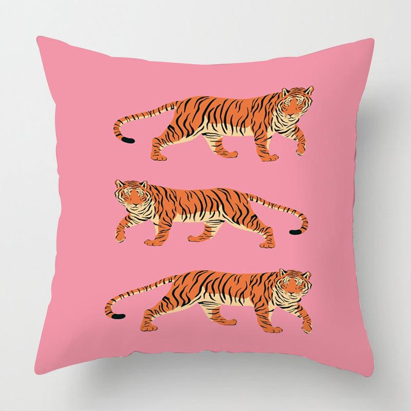 Abstract Art Animal Theme Throw Pillow Cover 20x20 inch Cushion Cover Cafe Sofa Decorative  throw pillow covers short plush