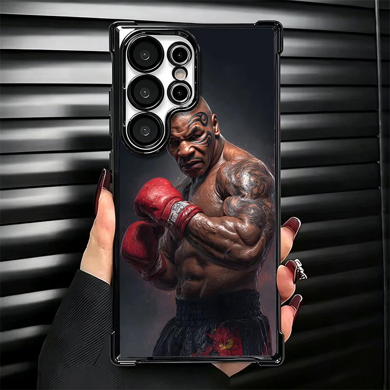 Mike Tyson Boxer Mann Beschichtung Handyhülle Für Samsung Galaxy S24 S25 FE S26 Edge S23 Ultra S22 S21 Plus S20 Anti-Fall Airbag Hülle