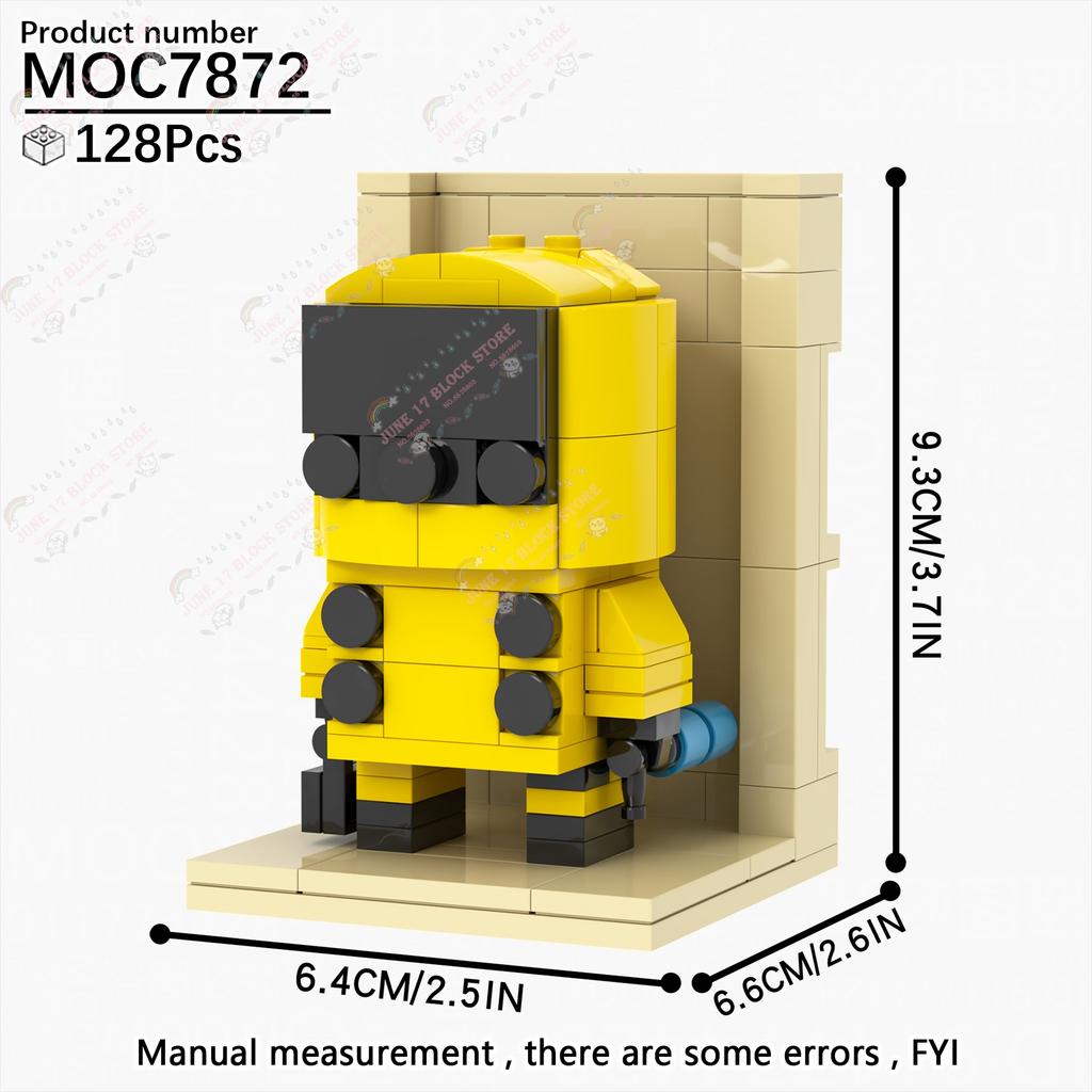 MOOXI Backroomed Horror Figuren Partystörer Fortgeschrittenes MOC Bausteine Set Erwachsene Modelle Steine Diorama Dekorationen Kinder Spielzeug
