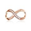 WOSTU Forever & Always Beads 100% 925 Silver Rose Gold Charm Fit Bracelet Pendant DIY Jewelry Making