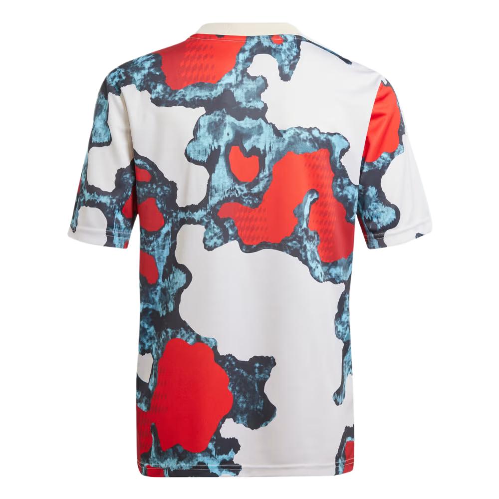 Adidas FC Bayern Soft Comfortable Graffiti T-Shirt Kids Tops White JE6774