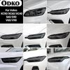 For Volvo XC40 XC60 XC90 S60 S90 V60 V90    Smoked Black TPU Sticker Transparent Car Headlight Protective Film