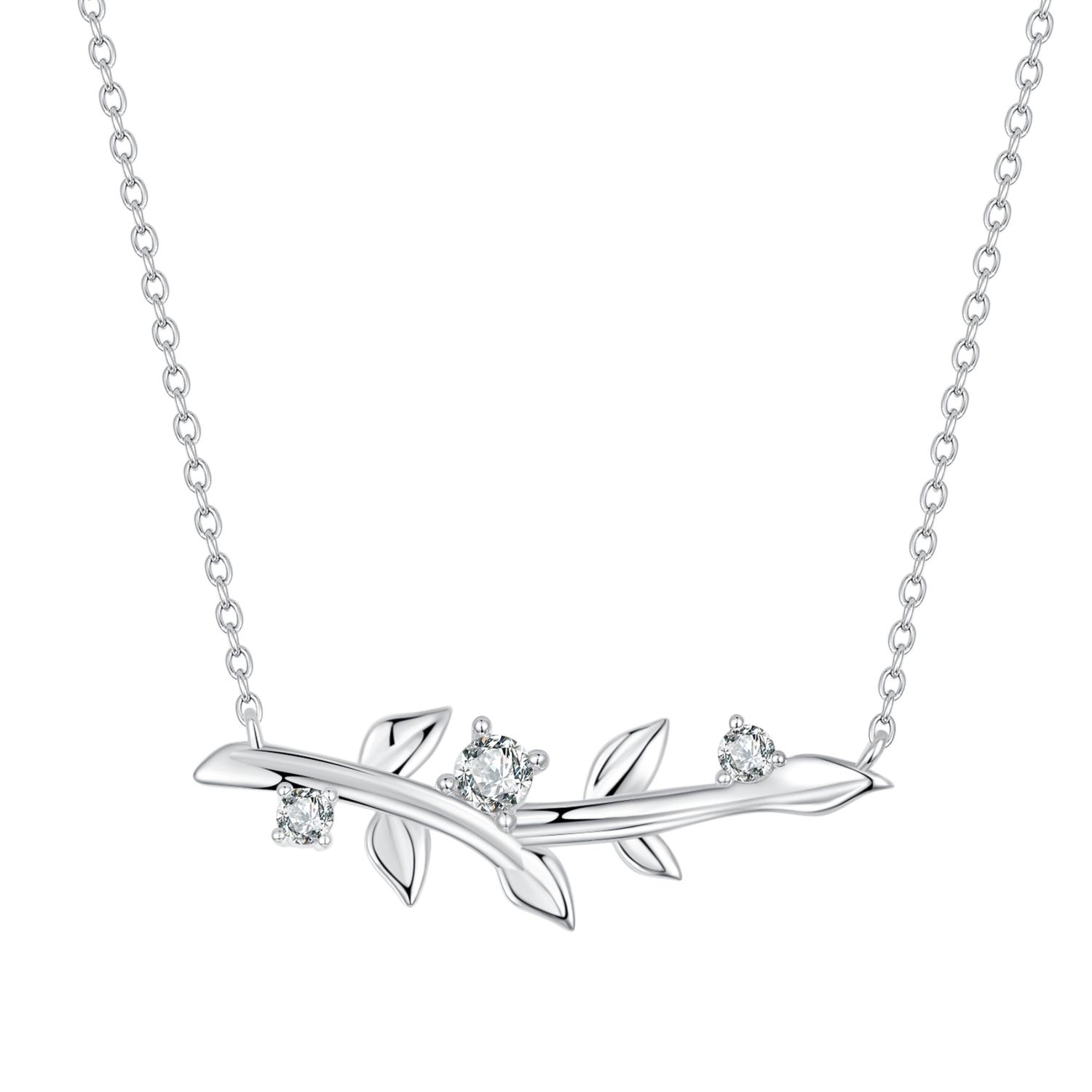 

Ожерелье BAMOER из стерлингового серебра 925 пробы с фианитом для женщин, ювелирные изделия, подарки BSN391