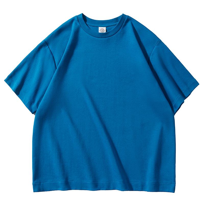 AG 300g Oversized Casual Drop Shoulder Heavyweight Custom Logo Short Sleeve Crew Neck Solid T-shirt