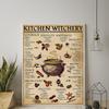 Kitchen Witchery Funny Posters Prints Room Decor Wall Pictures Witches Magic Knowledge Art Painting Home Decor Canvas Painting
