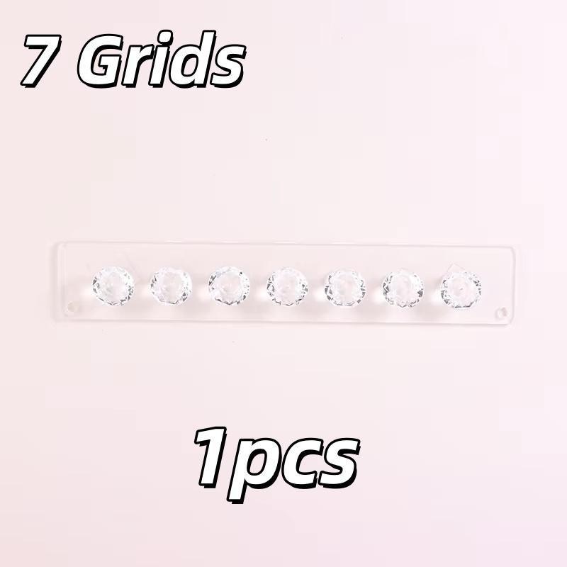 

1/2 шт. 7/12 крючков Прозрачная акриловая стойка для хранения Настенная полка для демонстрации Крепление Органайзер для ожерелий, серег, шарфов Аксессуары для ванной