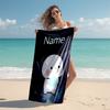 Personalized Customized Proof Beach Towel with Bubu Dudu  Pattern - Soft, Absorbent, Quick-drying, Perfect Swimming, Camping&bathing