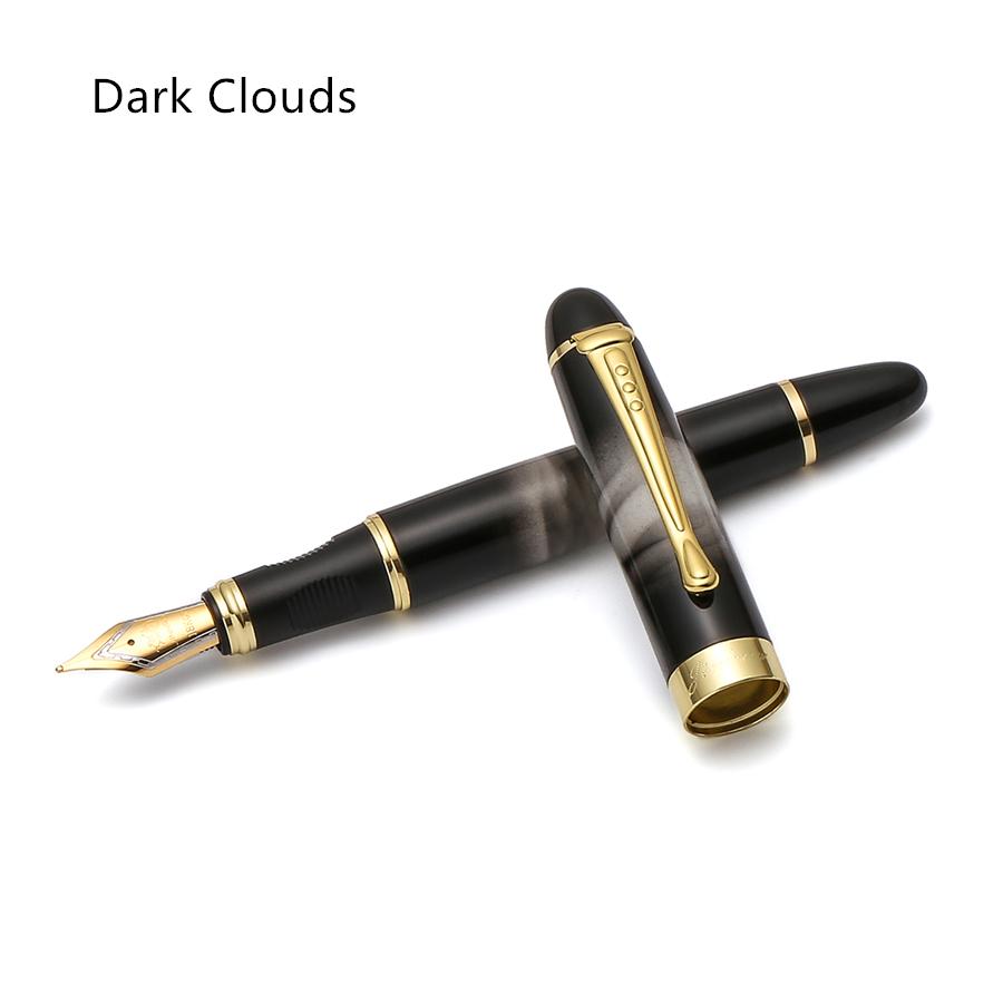 Jinhao Classic Fountain Pen, Luxury Gold Trim Iraurita Tip Medium Writing, Jin Hao 450 Office Signature School Calligraphy A6293