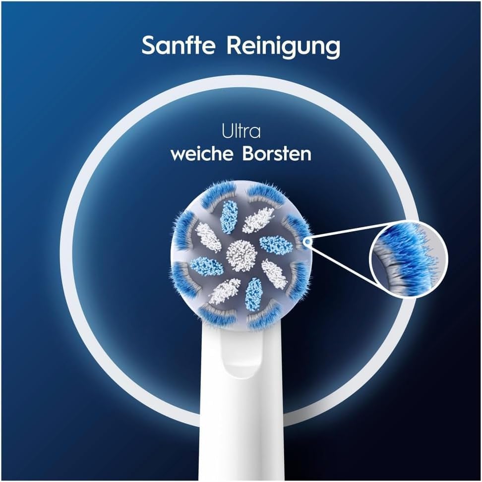 Braun Oral-B Sensitive Clean PRO Replacement Brushes, Soft Ultra-Fine Bristles, 10-Pack (EB60X-10) [Parallel Import]