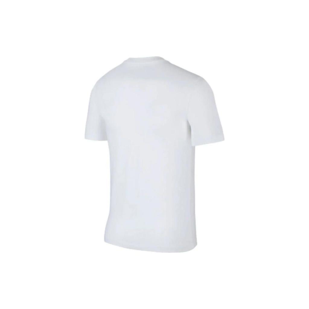 Nike Logo Graphic Crew Neck Solid Color Short Sleeve T-Shirt Men T-Shirts White BV7517-100