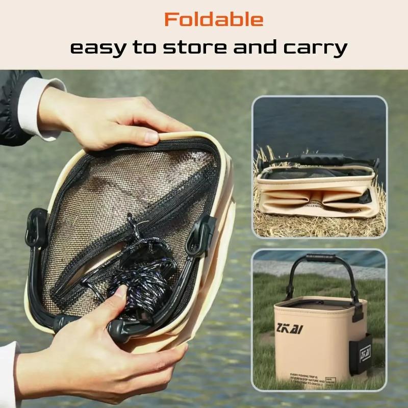 8L 13L Collapsible Water Bucket with Lid Durable Portable Multi-Purpose Storage Container for Kitchen Home Use