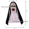 Monja Convocadora 2 Halloween Horror Máscara de Látex Aterradora Atrezo de Cosplay