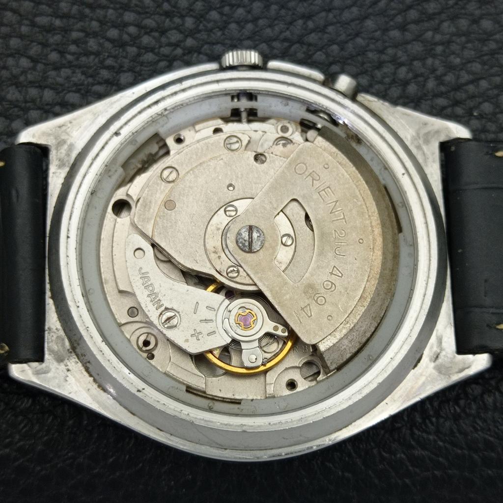 VINTAGE ORIENT AUTOMATIC 46941 JAPAN MENS BLUE COLOR DIAL WATCH a700656-5 R204-a700656