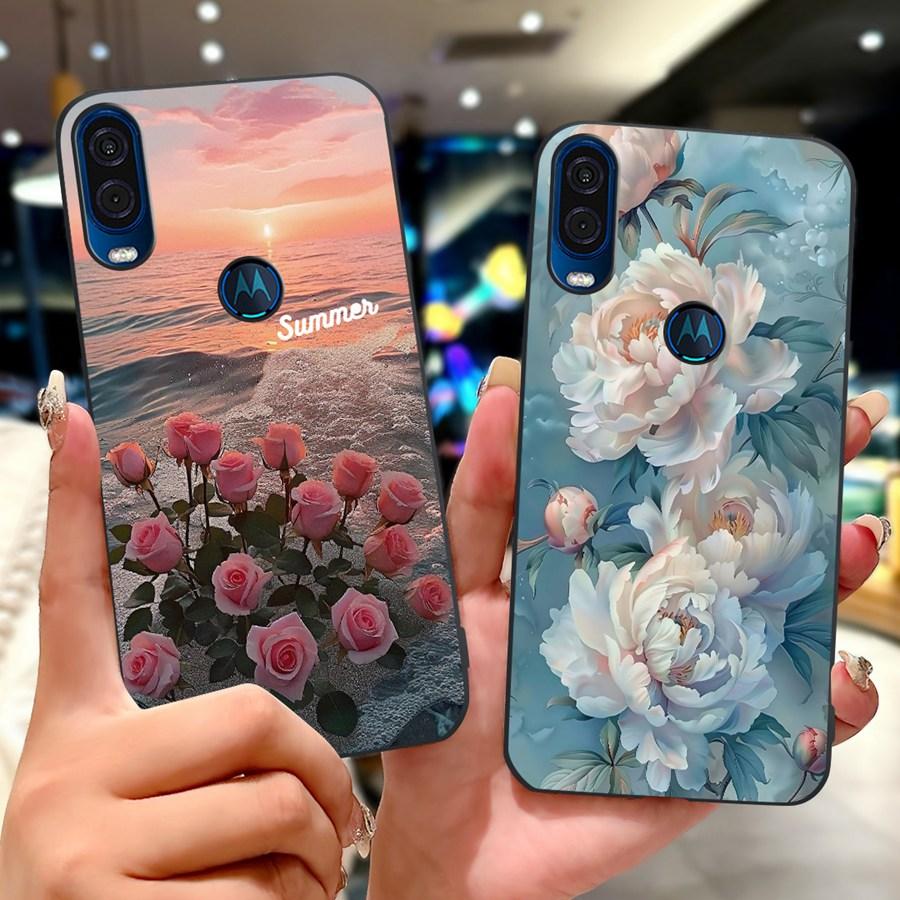 Για θήκη Motorola One Vision Κάλυμμα ONEVision Μοντέρνο Ζωγραφισμένο Σιλικόνης Μαλακό Πίσω Κάλυμμα Για θήκη Motor One Macro Προστατευτικό Κέλυφος