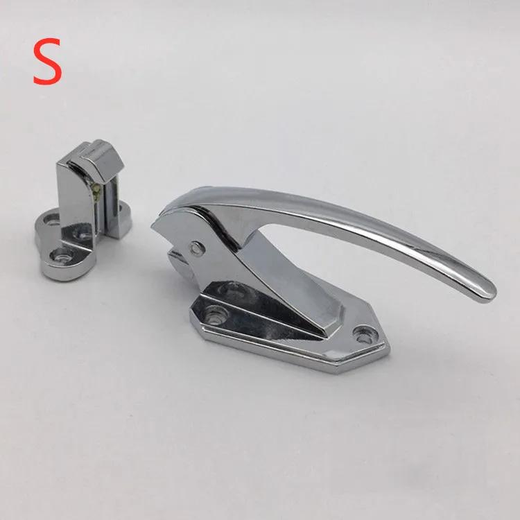Zinc Alloy Door Handle Lock Spring Loaded Pull Handle Latch For Oven Refrigerator Freezer Storage Industrial Accessories