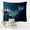 Ocean Whale Pattern Tapestry Bedroom Living Room Tapestry Home Wall Decoration Tapestry