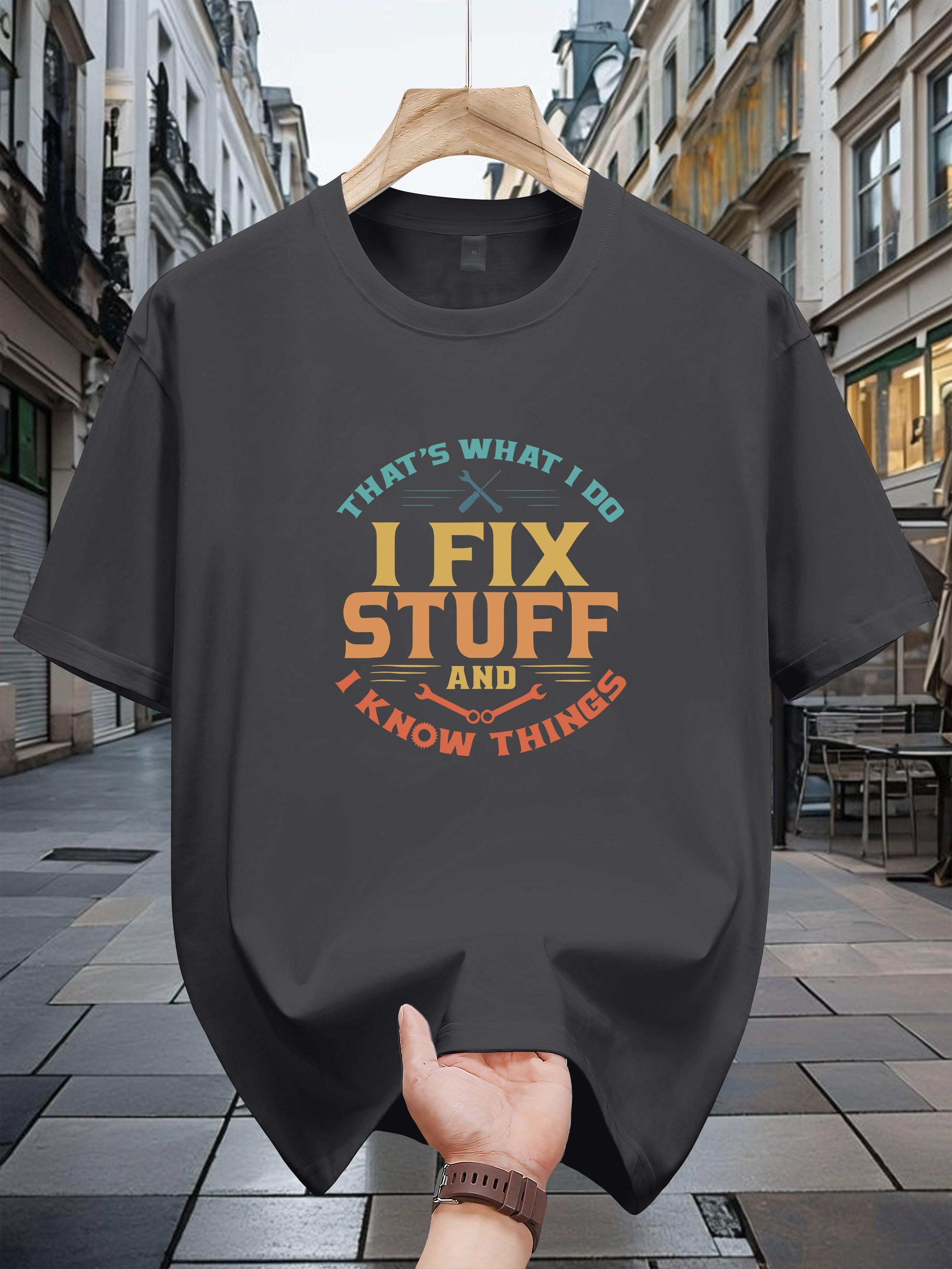 Casual 100% Cotton Graphic T-shirt - That S What I Do L