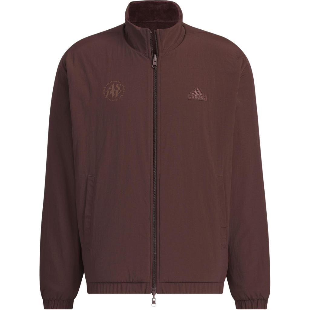 Adidas FW24 Warm Woven Series Fashion Reversible Sports Casual Jacket Unisex Jacket Dark-Gray Brown JI6655