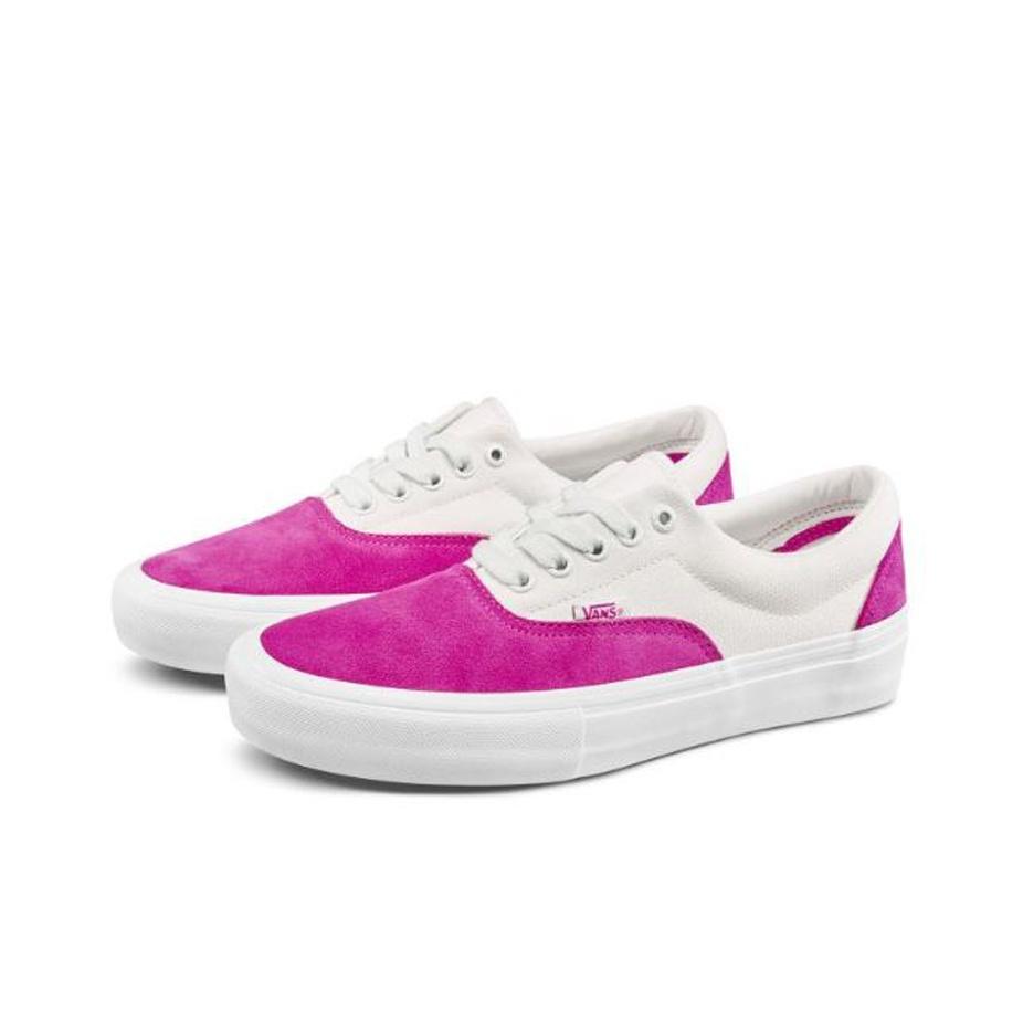 Vans Era Pro Žemi Skate Batai Unisex Sportbačiai Rožiniai Balti VN0A45JASXH