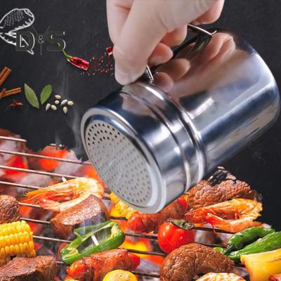 Edelstahl-Gewürzstreuer, bequemer Griff, praktischer Gewürzgewürz-Chili-Flocken-Spender