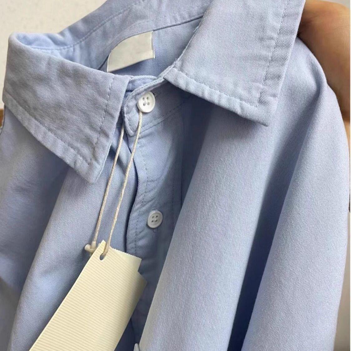 

Women s Retro Green Cotton Shirt Jacket - Spring 2026: Solid Color, Loose Fit, Long Sleeve, Super Brightening, Temperament Enhancing Layering Top M [Recommended for 80-100 lbs]