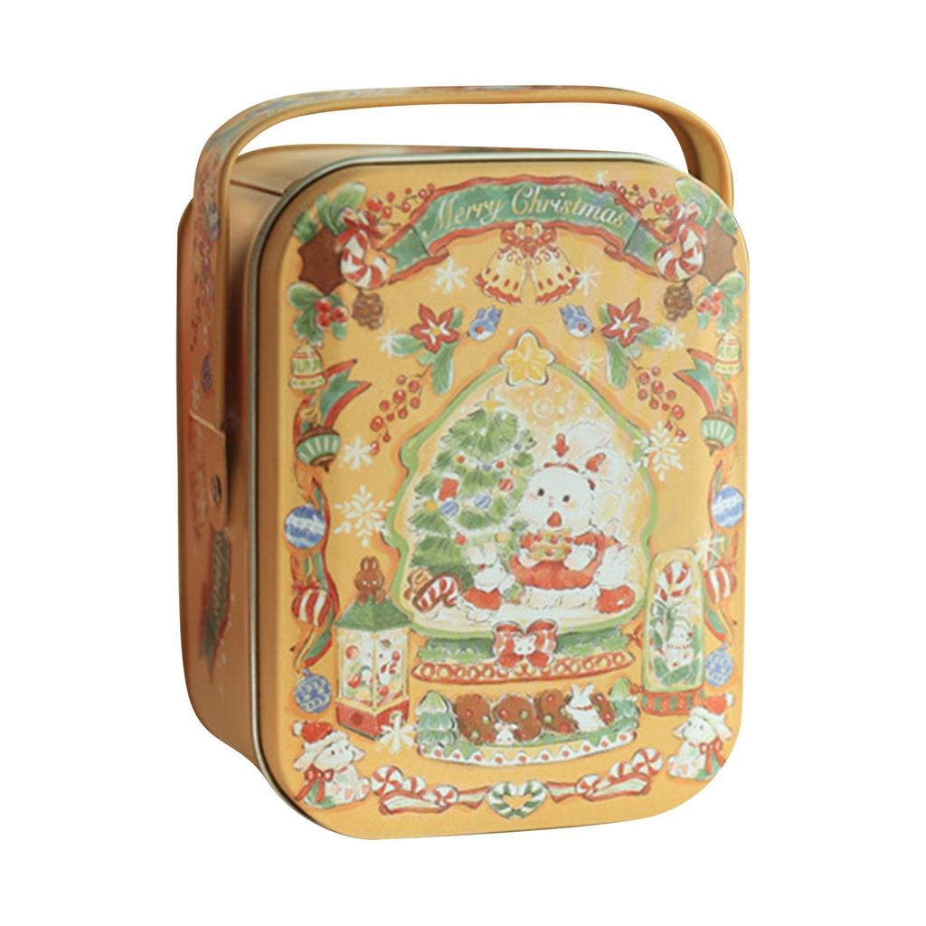 Christmas Biscuits Tin, Pastrys Tin, Empty Tin With Lid, Storage Jar, Metal Box, Gift Tin, Cookie Box, Candy Container, Storage Boxes