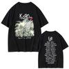 Korn Rockband Follow The Leader Tour T-Shirt Unisex Vintage Grafik-T-Shirt Unisex Metal Goth Harajuku Stil Kurzarm-T-Shirt