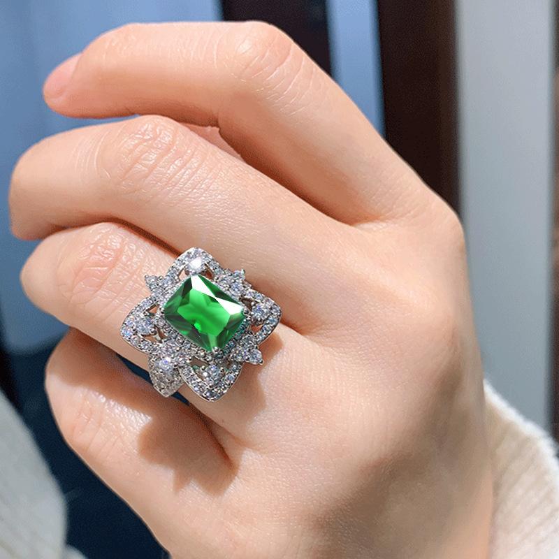 Sace Gems Classic Copper Alloy Zircon Ring Ladies Jewelry Wedding Promise Party Gift