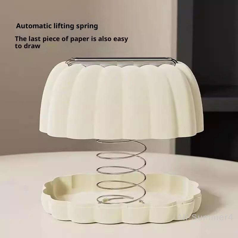 Trendy Pumpkin Shaped Spring Tissue Box Creative Removable Paper Holder ABS Napkin Box Office Living Room