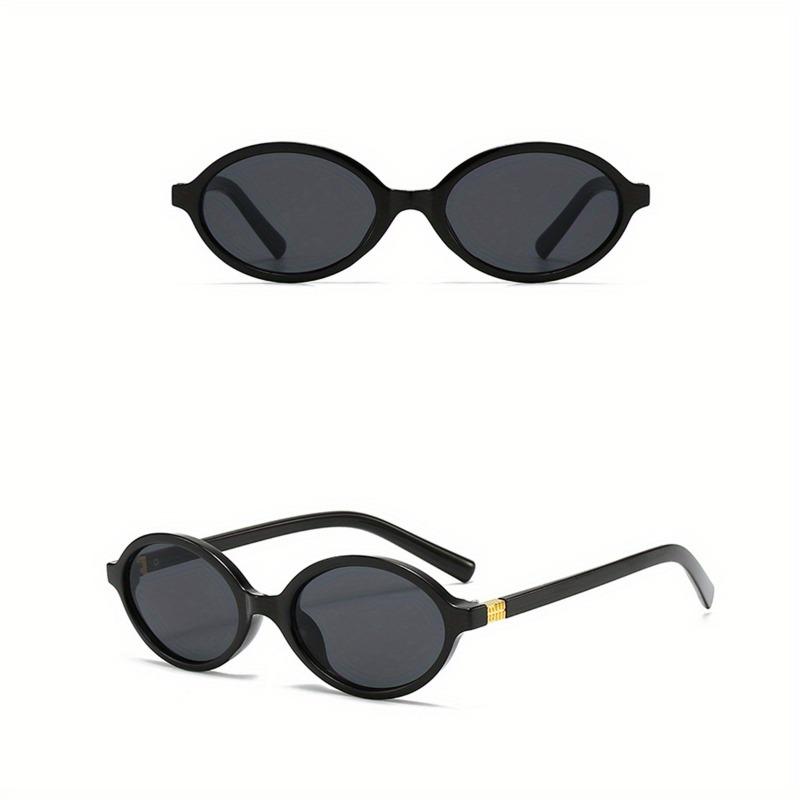 Retro Oval Fashion Glasses with Anti-Glare Lenses - Chic Small Frame Ideal for Party Wear & Travel Glasses Accessories