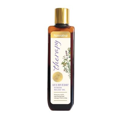 Navratna Therapy Ayurvedic Stress Relief Oil | Relieves Stress, Fatigue & Insomnia | For Cooling, Refreshing and Calming Effect, 100ml