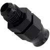 Ac29-Black Anodized Aluminum AN6 Male To AN6 Male Straight Connector 3/8" Tube Hose Fitting Adapter