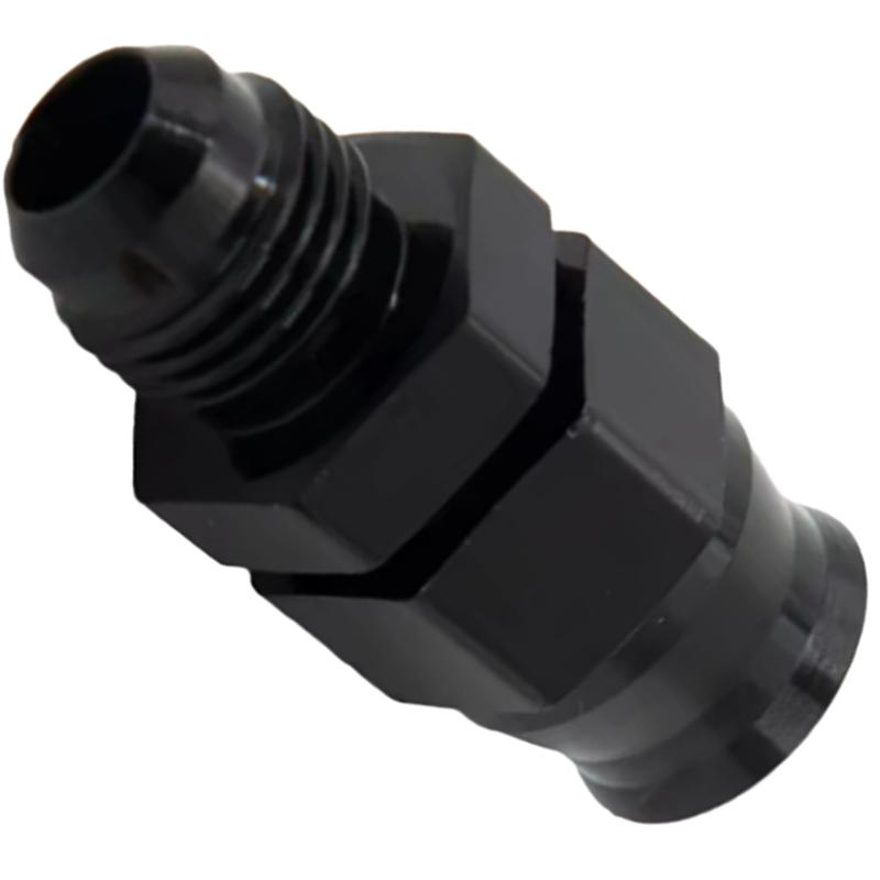 Ac29-Black Anodized Aluminum AN6 Male To AN6 Male Straight Connector 3/8" Tube Hose Fitting Adapter