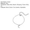 Anklet Moon Charm Exquisite Alloy Fashionable Ankle Bracelet for Dating