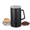 Electric Milk Frother 4-in-1 400W 580ml/19.61oz Hot and Cold Milk Foamer Silent Operation Anti Slip Stainless Steel Milk Steamer